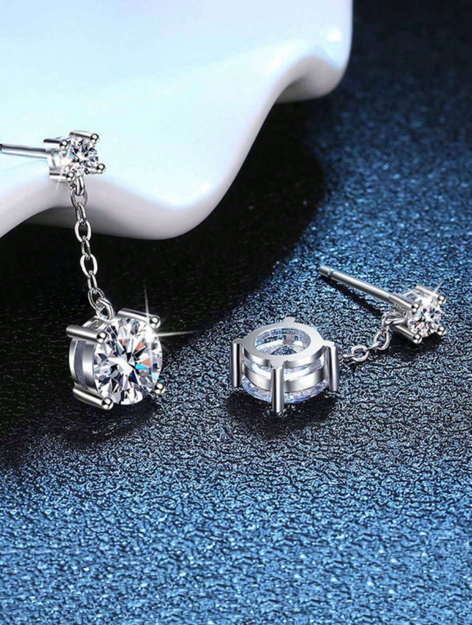 Moissanite Tassel Earrings | Light Luxury