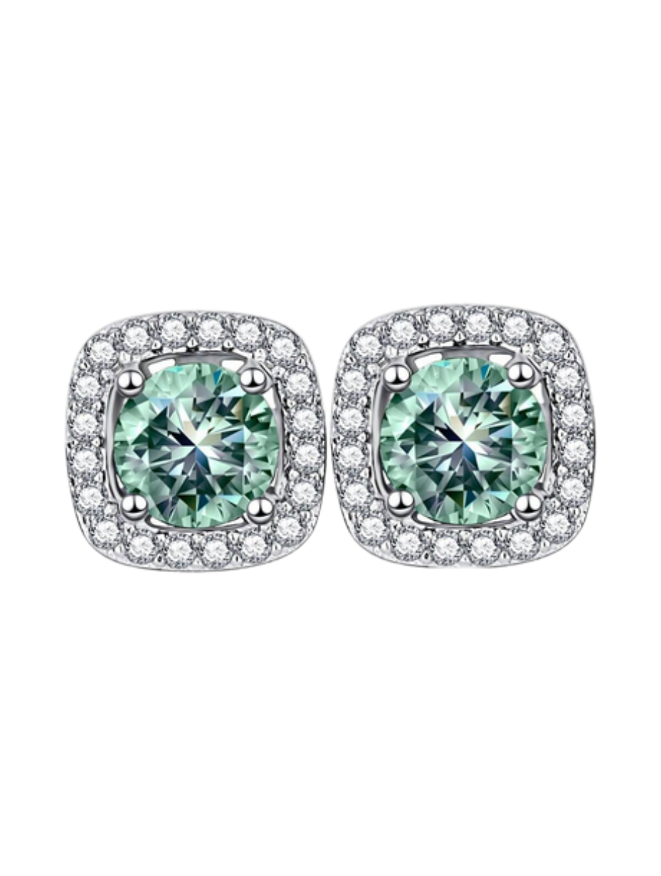 Moissanite Stud Earrings | Classic Elegance