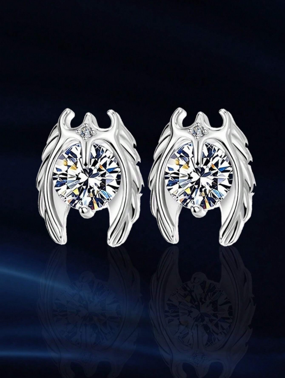 Punk Moissanite Øreringe | S925 Sølv Mode
