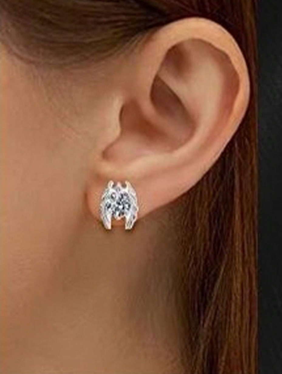 Punk Moissanite Øreringe | S925 Sølv Mode