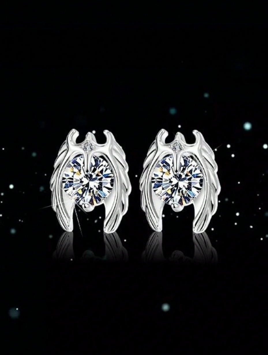 Punk Moissanite Øreringe | S925 Sølv Mode