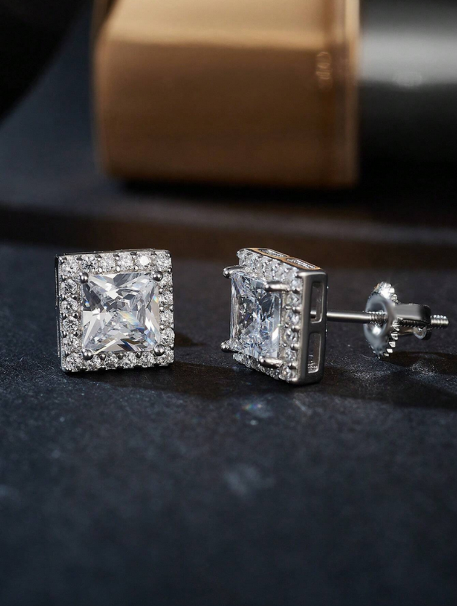 Stud Earrings | Sterling Silver Elegance
