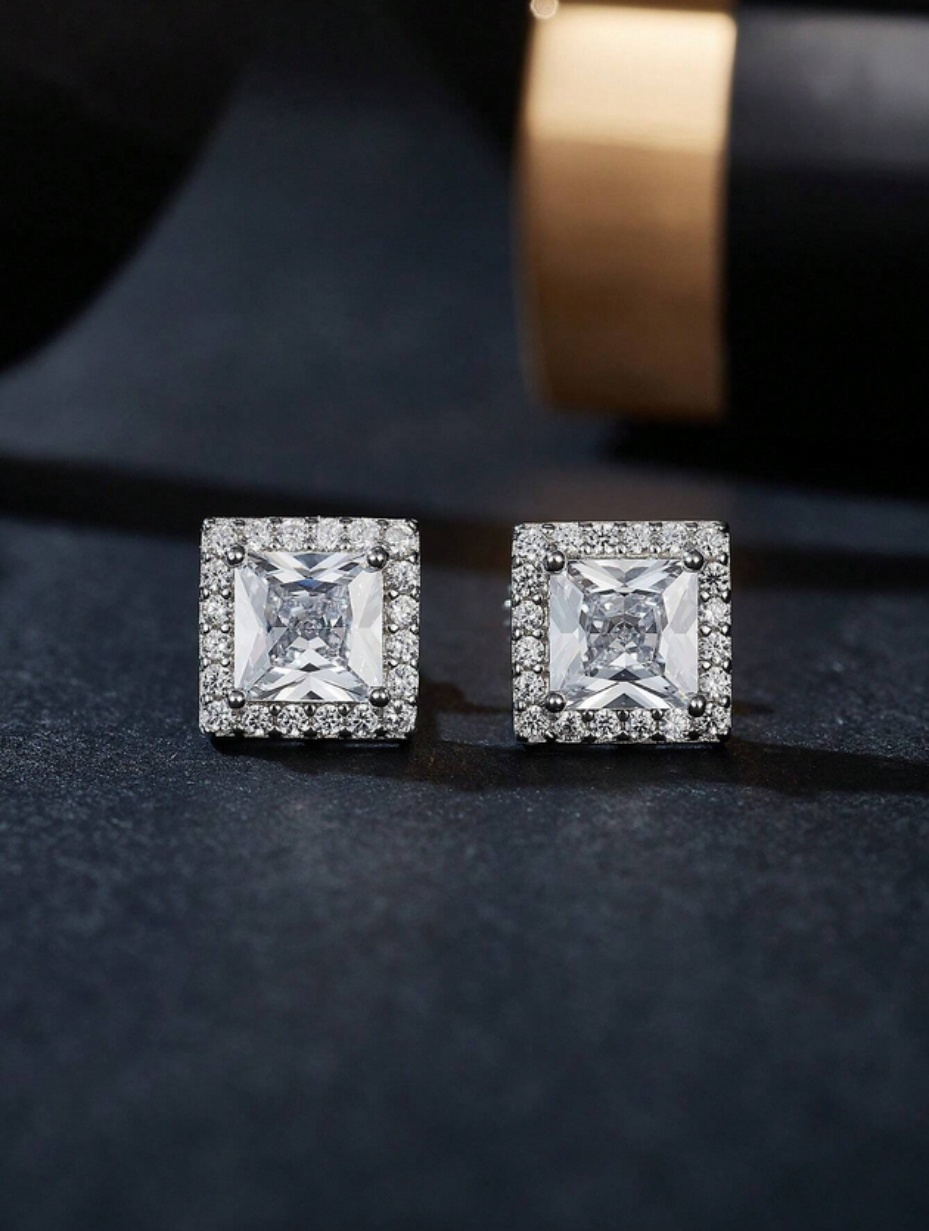 Stud Earrings | Sterling Silver Elegance
