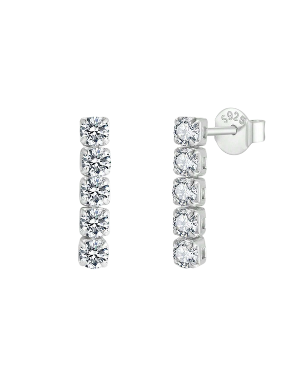 Moderigtige Moissanit Diamant Øreringe | Elegant Hverdagsbrug