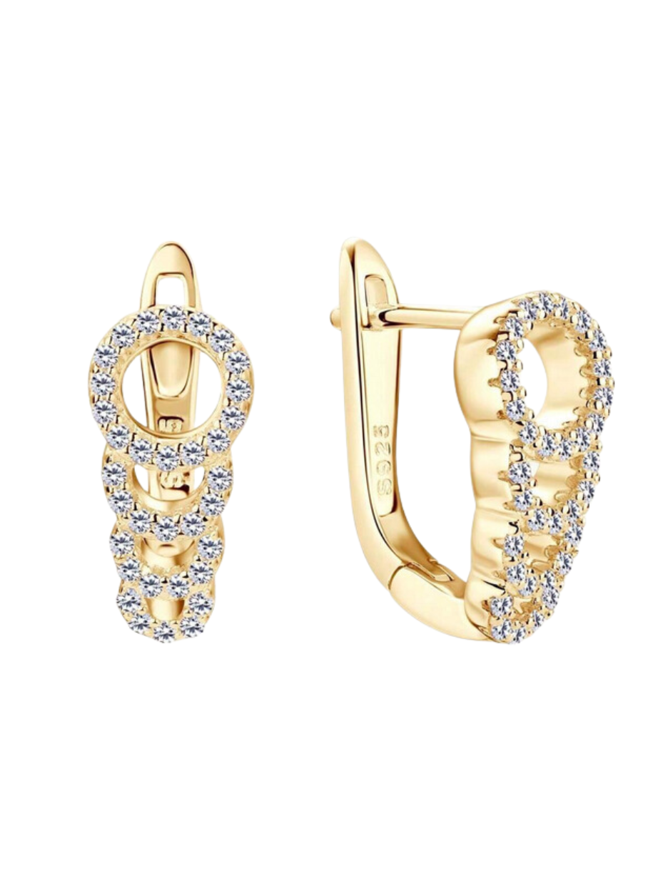 S925 Moissanite Classic Earrings | Elegant Sparkle