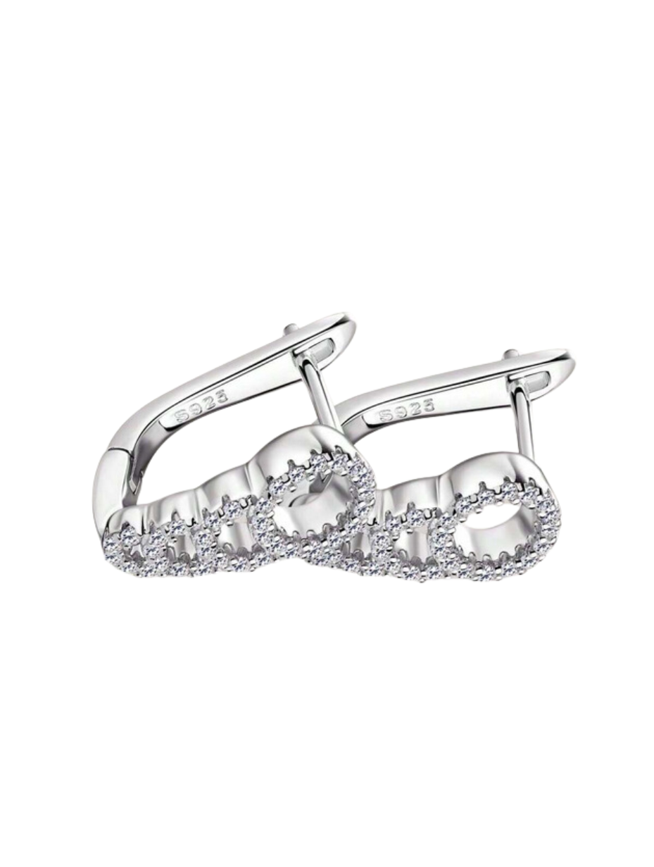 S925 Moissanite Classic Earrings | Elegant Sparkle