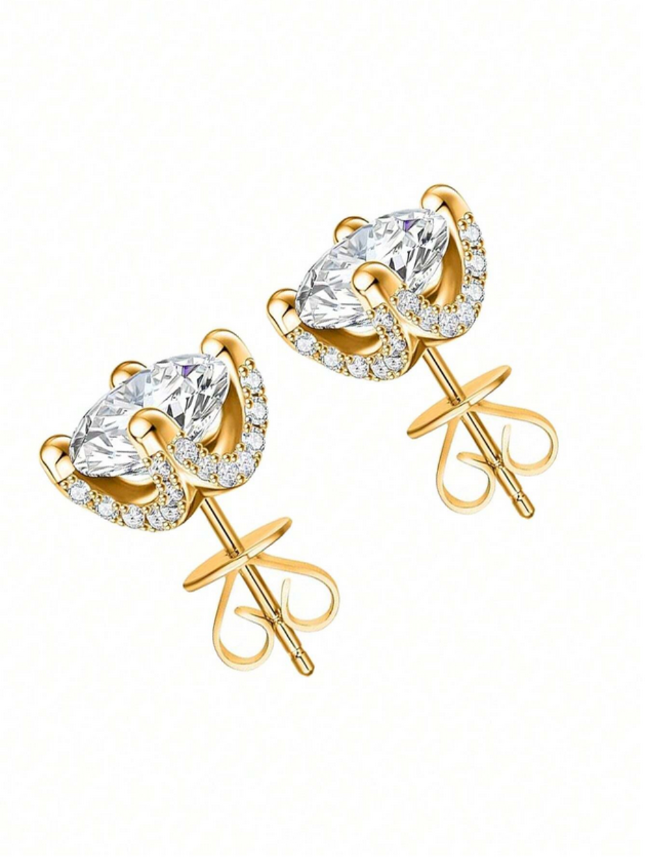 S925 Moissanite Earrings | Elegant Luxury Design