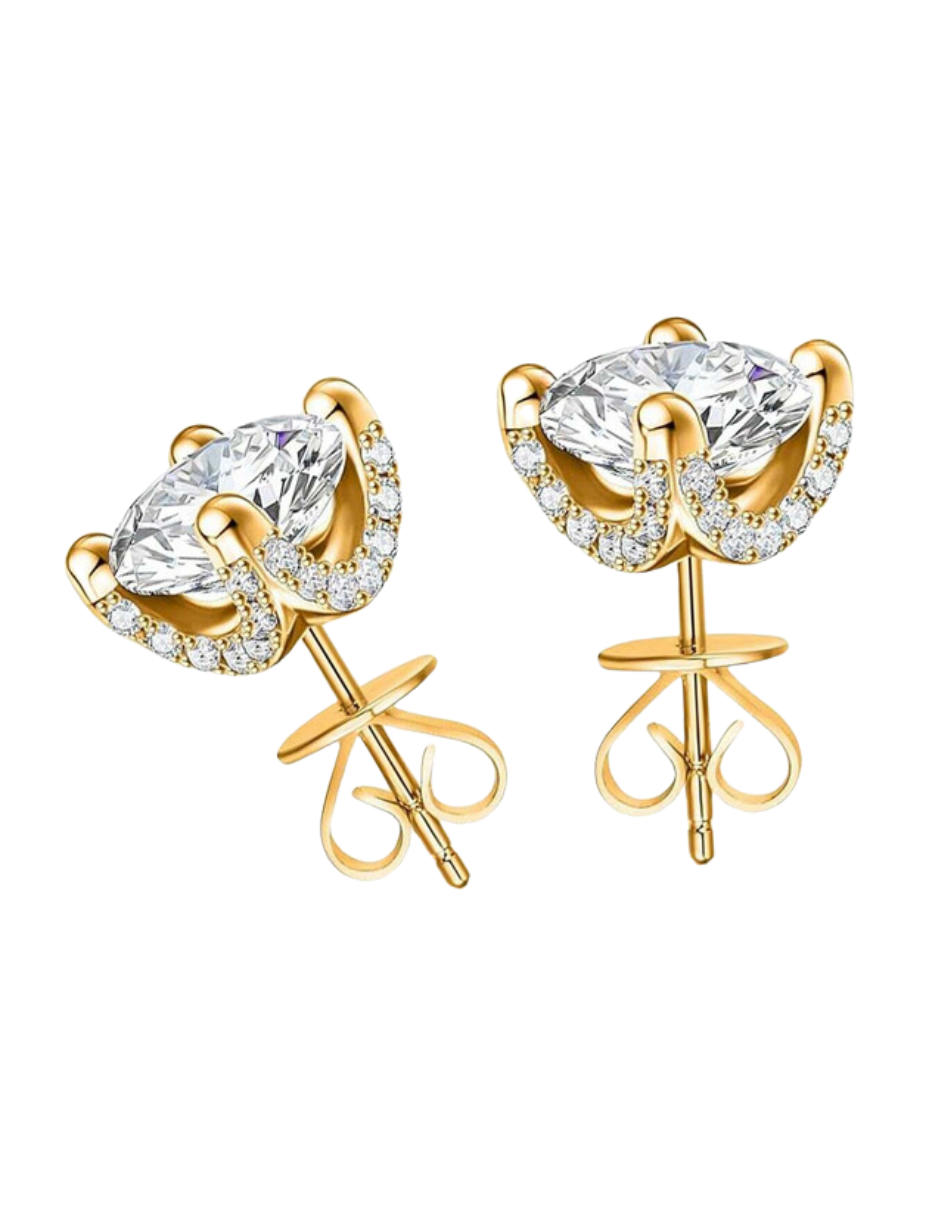 S925 Moissanite Earrings | Elegant Luxury Design