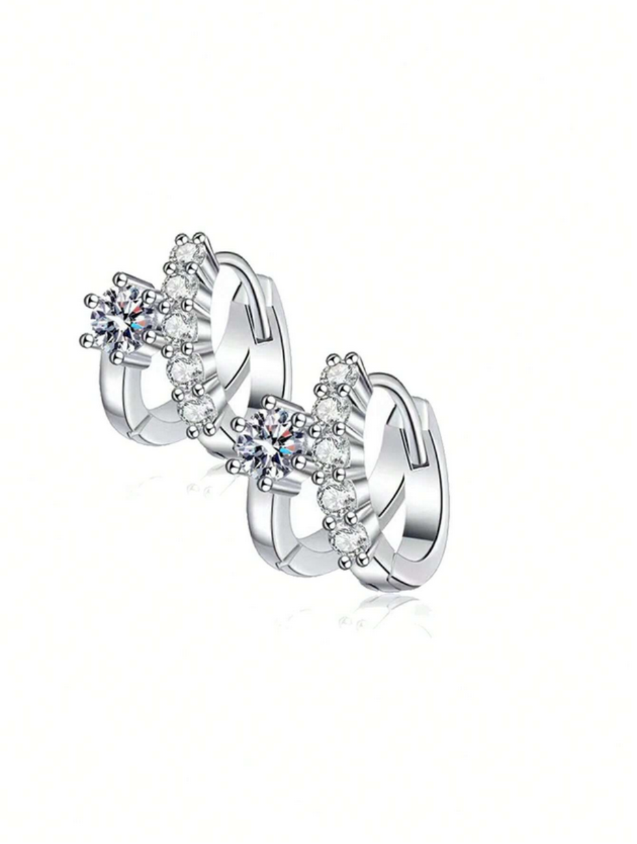 S925 Silver 0.3ct Moissanite Earrings | Chic Asymmetry