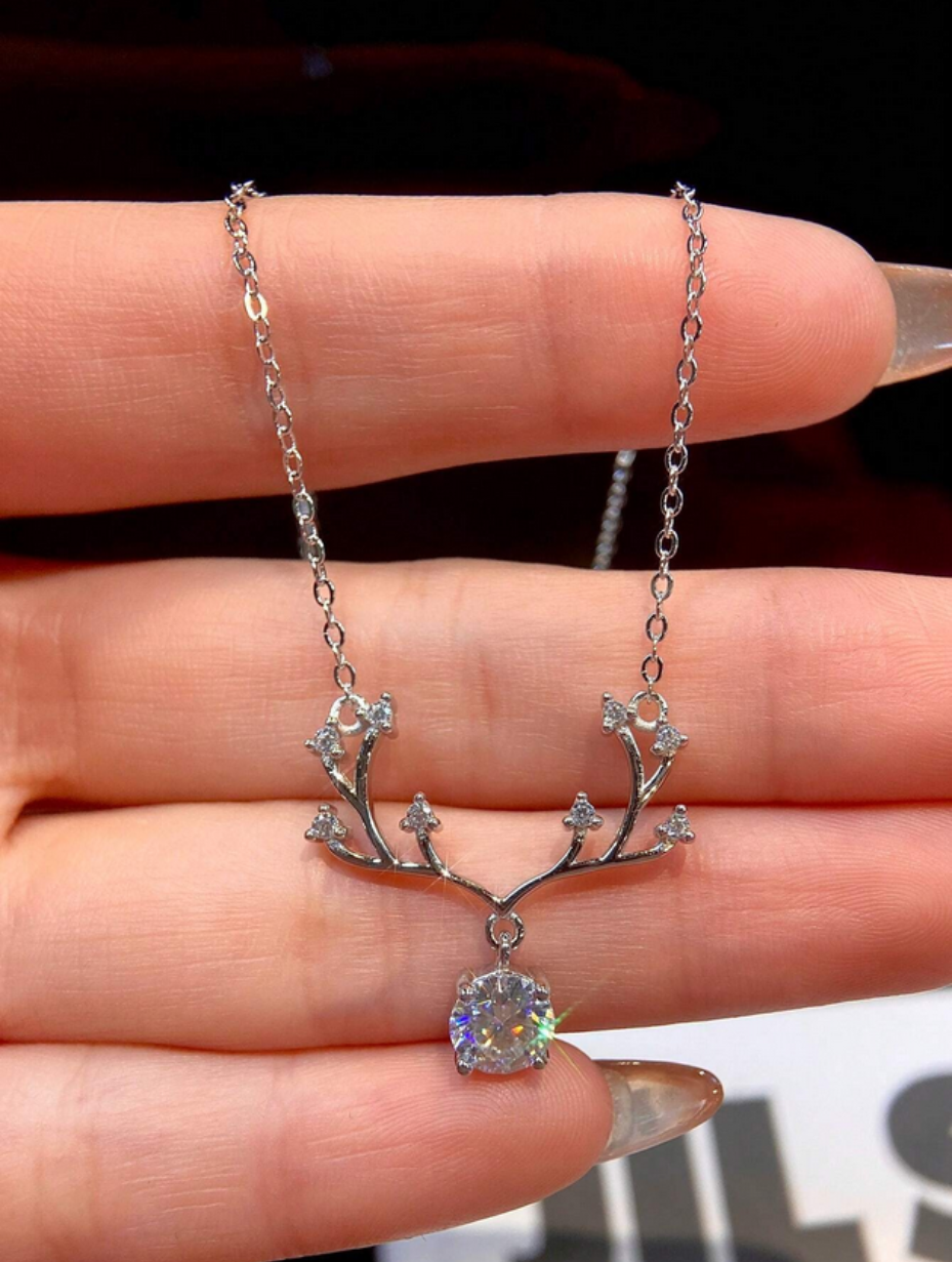 Sunflower Fishtail Necklace | Sterling Silver