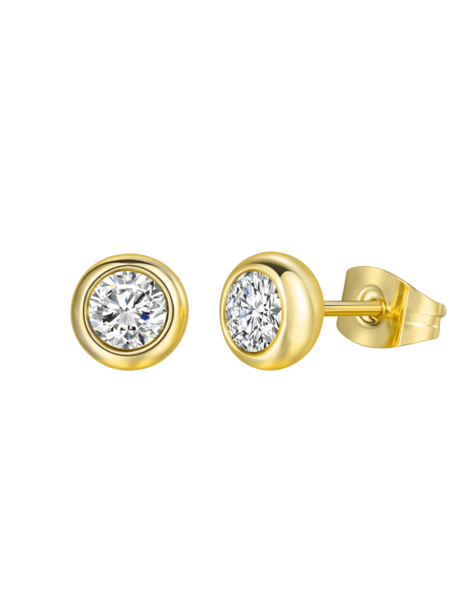 S925 Sterling Silver Moissanite Stud Earrings | Everyday Elegance