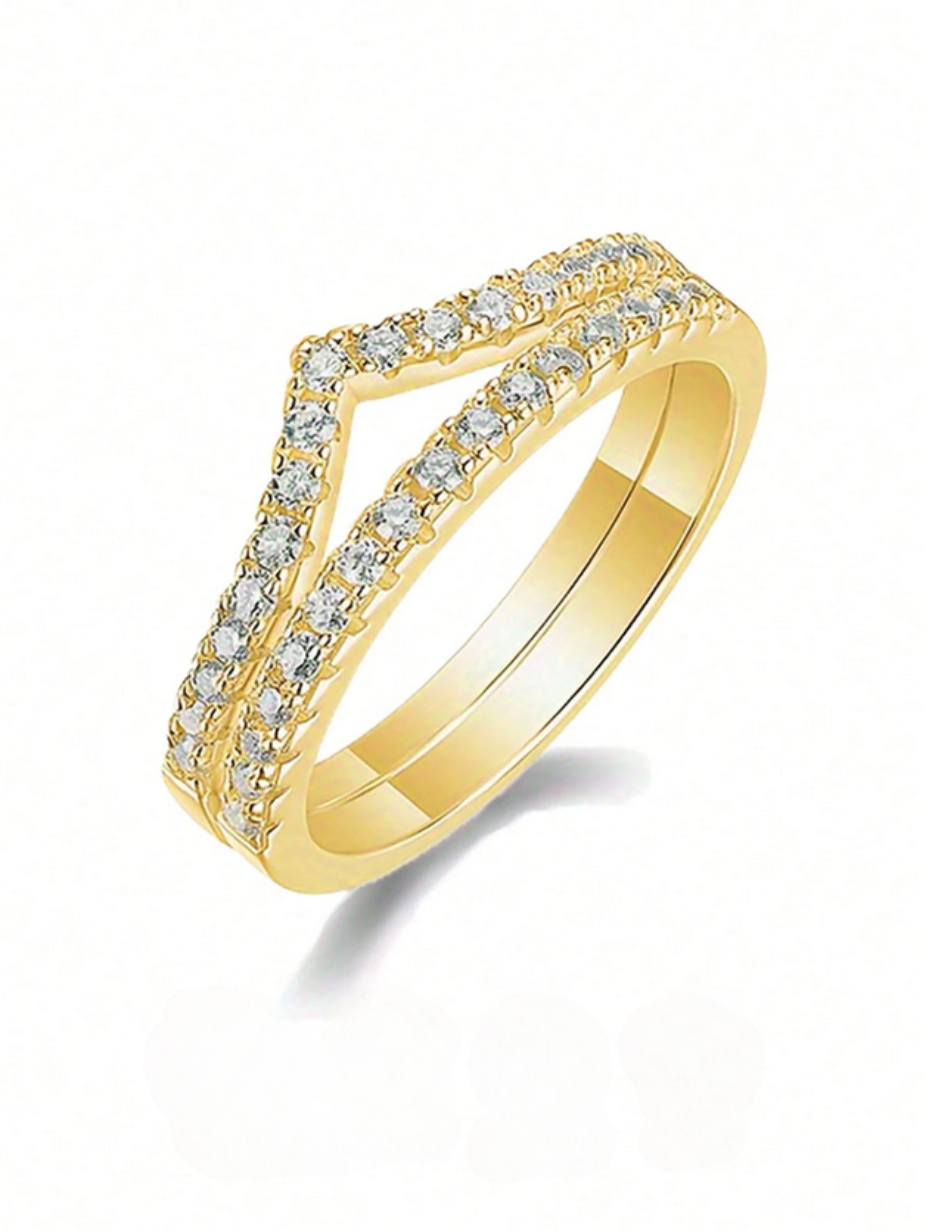 Stackable Moissanite Ring Set | Luxury Sterling Silver