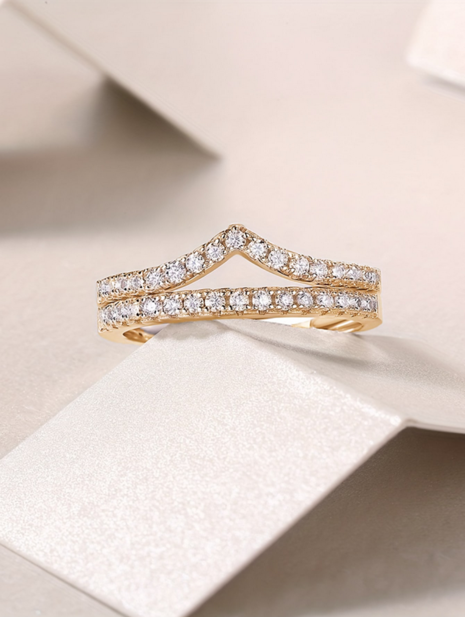 Stackable Moissanite Ring Set | Luxury Sterling Silver