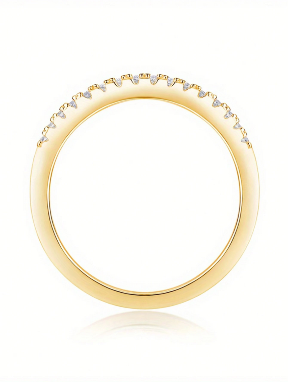 Stackable Moissanite Ring Set | Luxury Sterling Silver