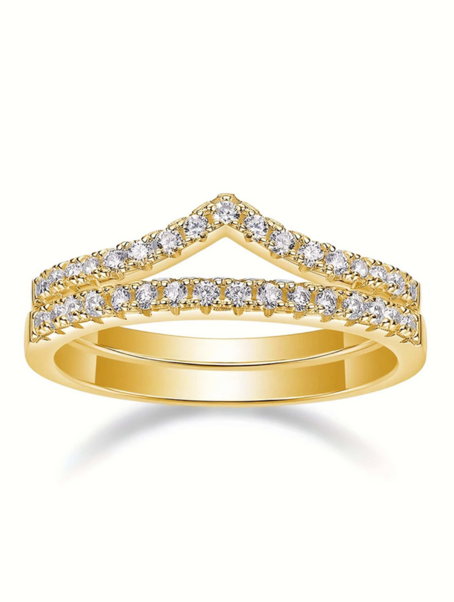 Stackable Moissanite Ring Set | Luxury Sterling Silver