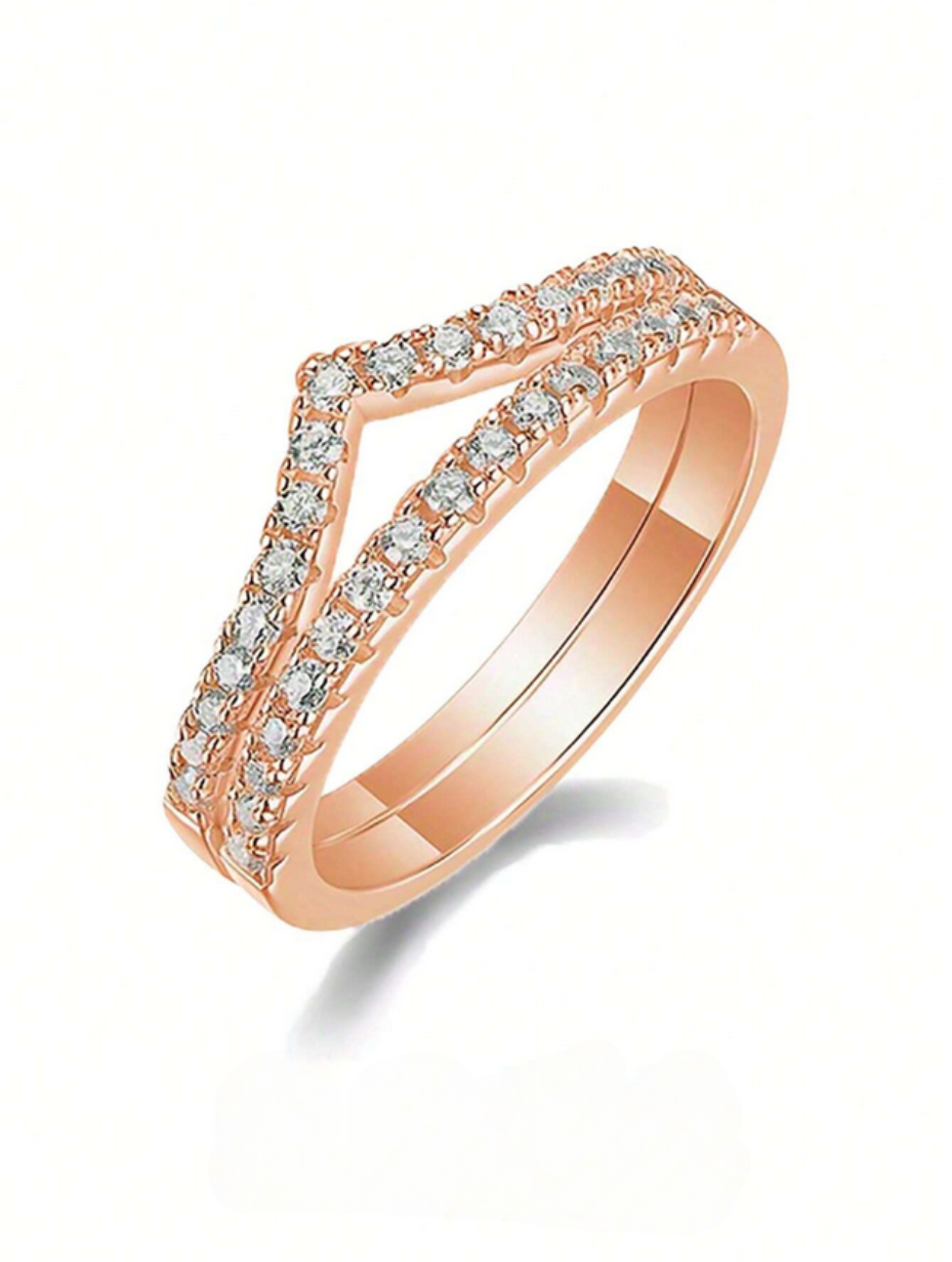Stackable Moissanite Ring Set | Luxury Sterling Silver