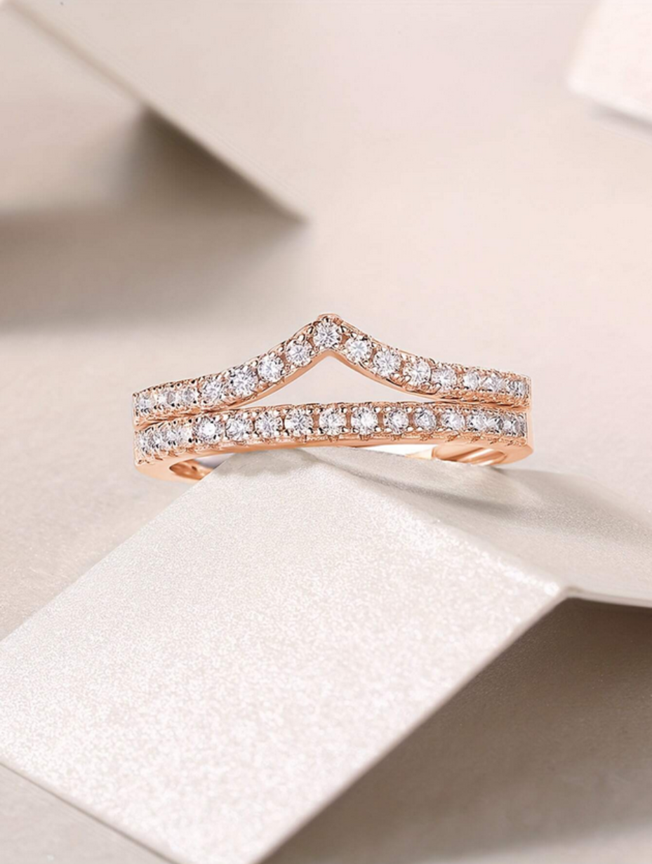 Stackable Moissanite Ring Set | Luxury Sterling Silver