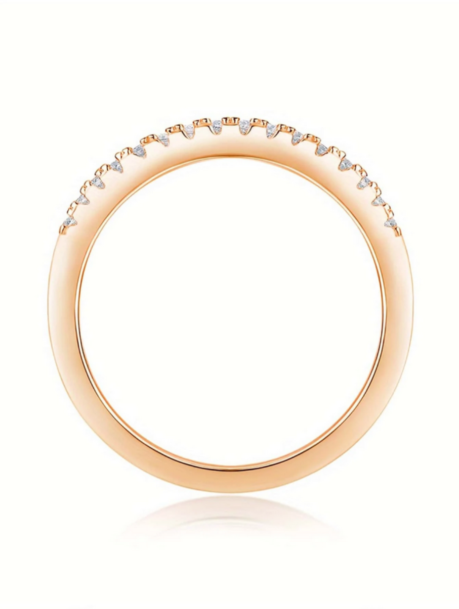 Stackable Moissanite Ring Set | Luxury Sterling Silver
