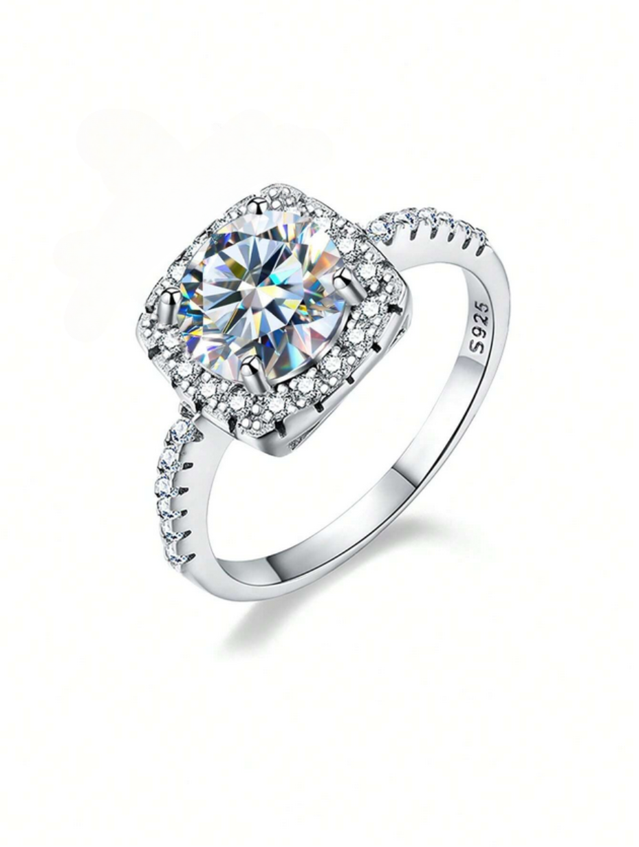 Luksus Moissanit Ring | Tidløs Glitre