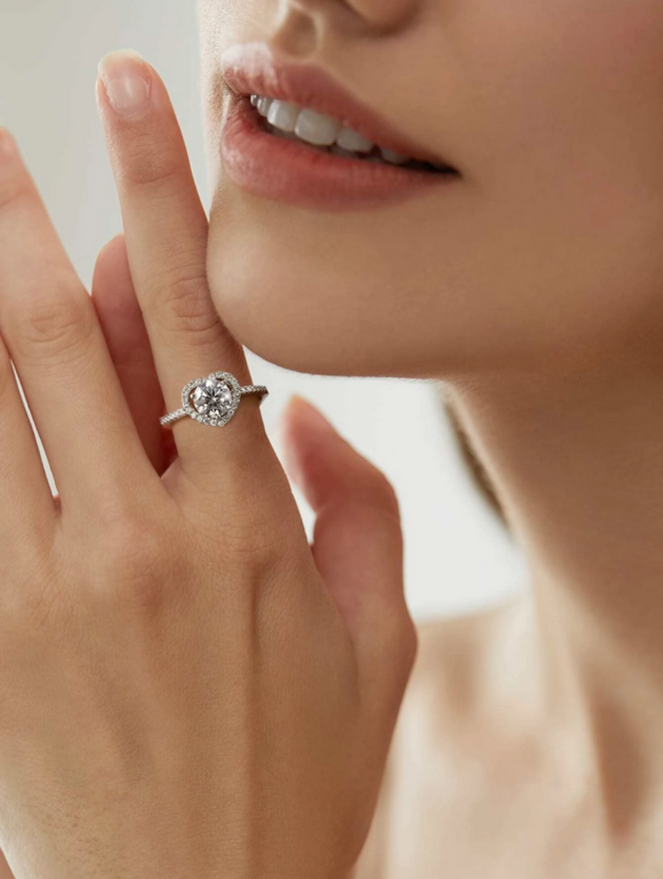 Esberry Moissanit Evighedsring | Klassisk Elegance