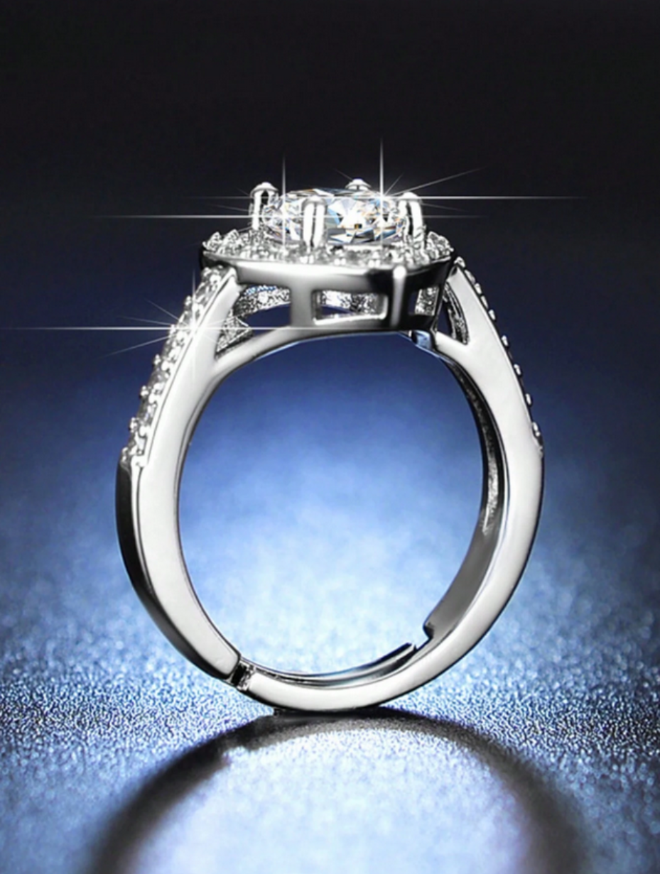 Heart Moissanite Ring | Brilliant Sparkle