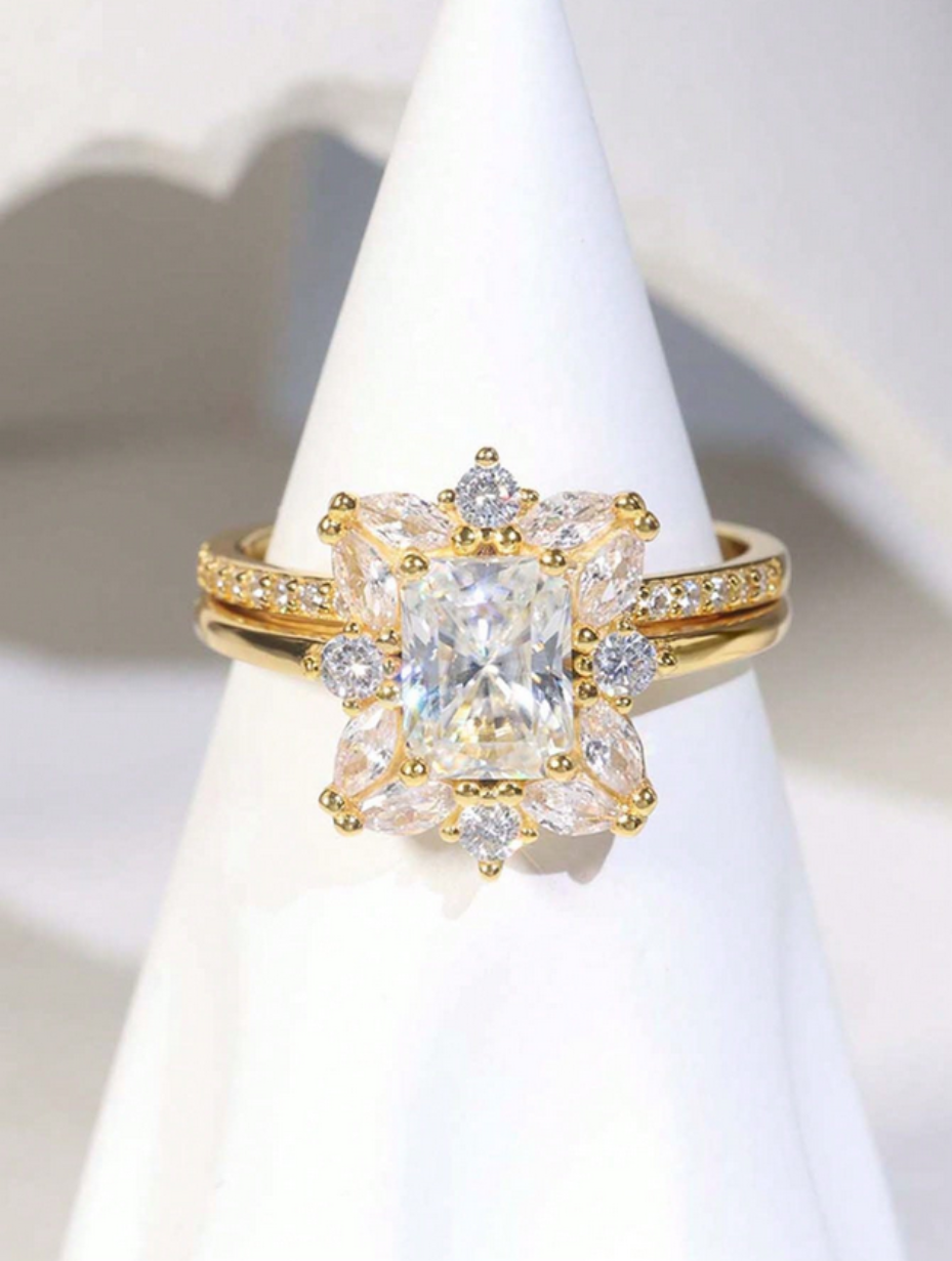 Moissanit Stabling Ring | Hypoallergen Luksus