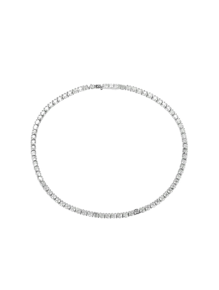 Rhinestone Hip Hop Strip Bracelet | Sterling Silver Luxury