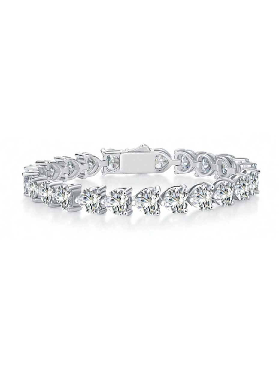 Luxury Moissanite Rhinestone Bracelet | S925 Sterling Silver