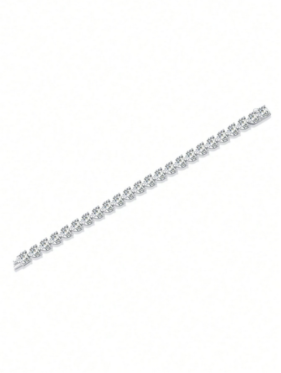 Luxury Moissanite Rhinestone Bracelet | S925 Sterling Silver