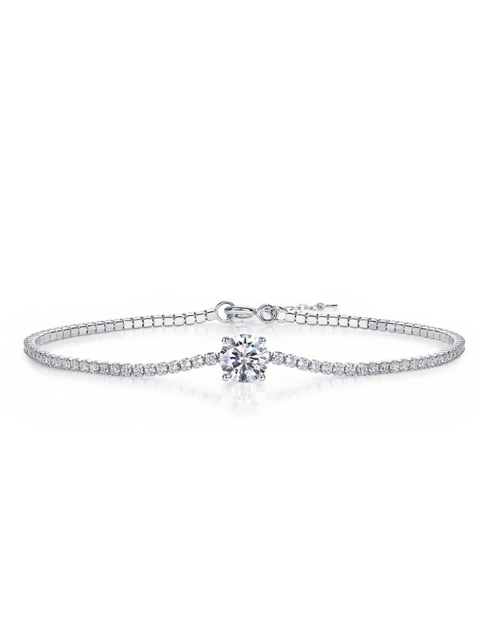 Luxurious Moissanite Bracelet | 925 Silver Timeless Design