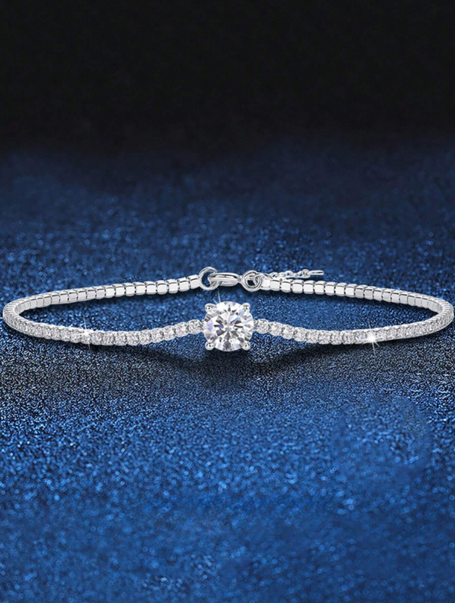 Luxurious Moissanite Bracelet | 925 Silver Timeless Design