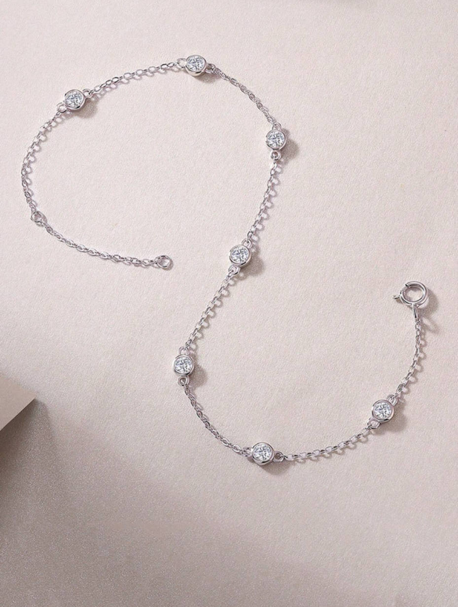 Moissanite Bracelet | Elegant Sterling Silver Jewelry