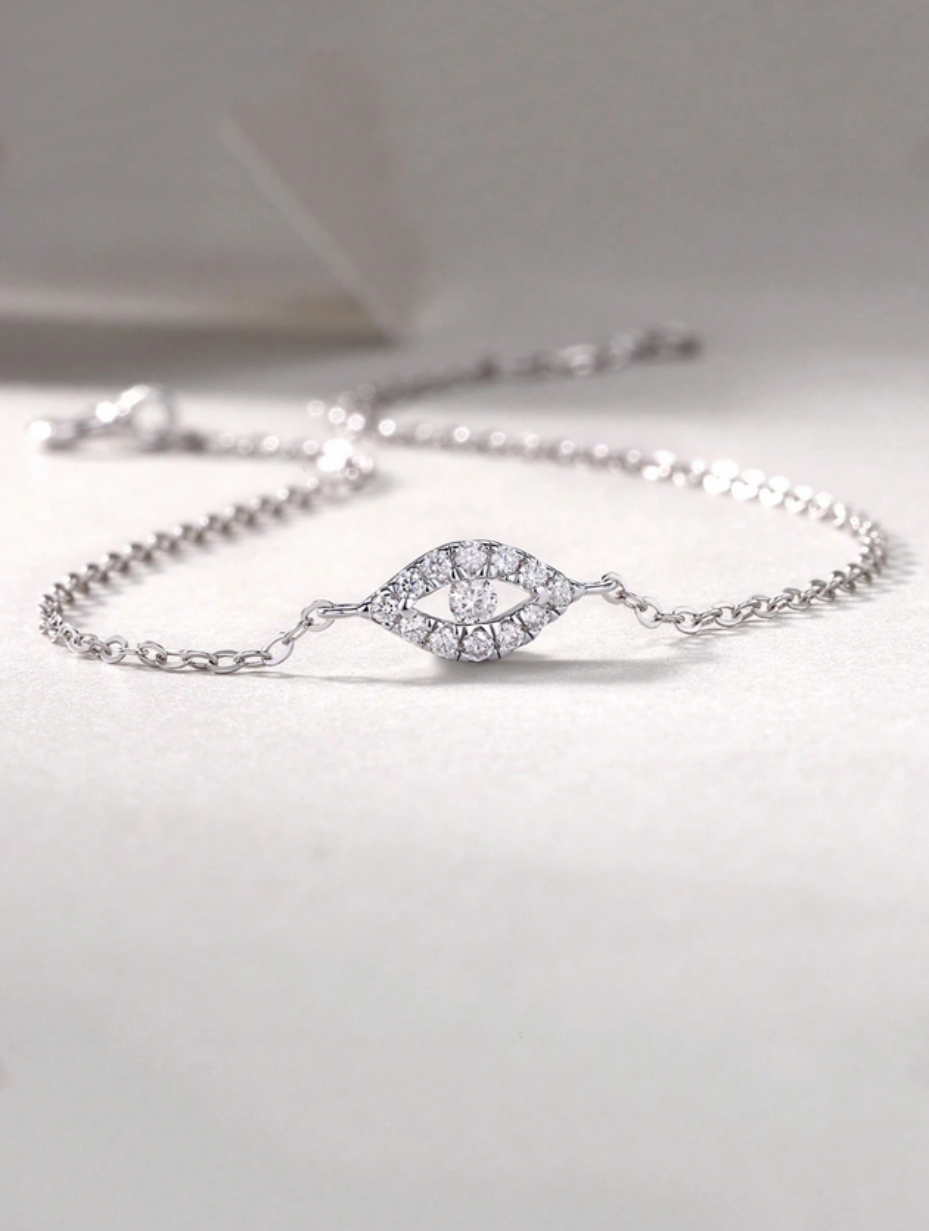 Eye Shaped Moissanite Bracelet | Luxury Fashion Jewelry