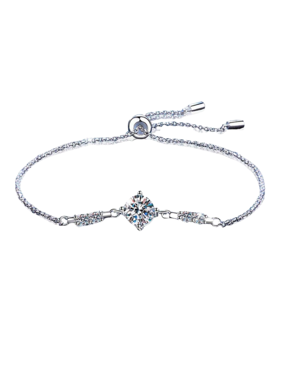 Sterling Silver Moissanite Tennis Bracelet | Versatile Jewelry