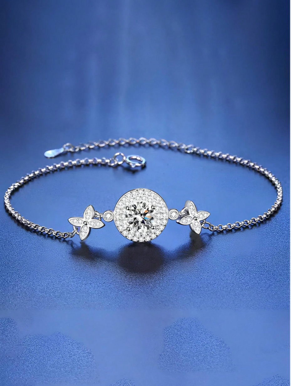 Luxurious Round Moissanite Bracelet | Classic Beauty