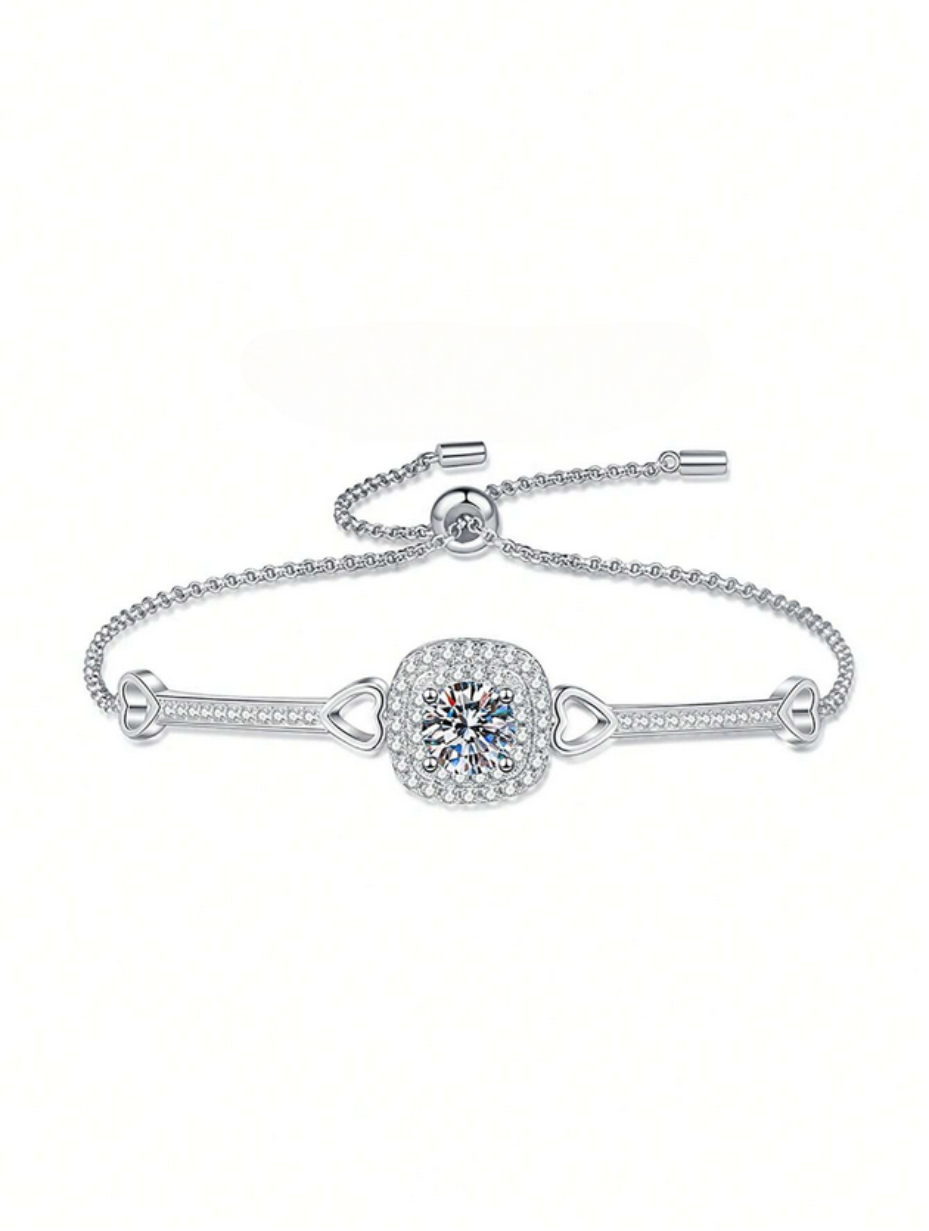 S925 Silver Moissanite Bracelet | Everyday Luxury
