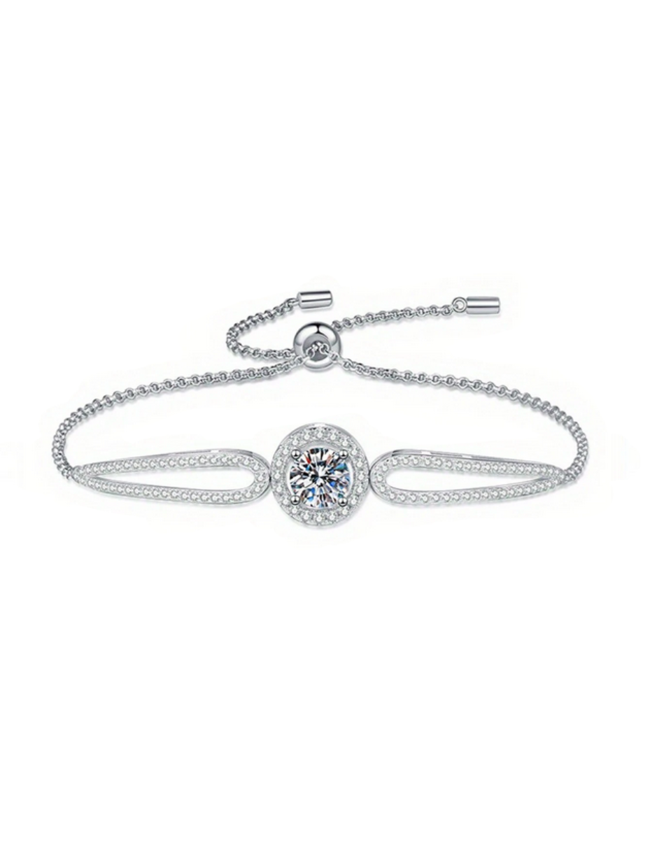 S925 Silver Moissanite Bracelet | Classic Versatility