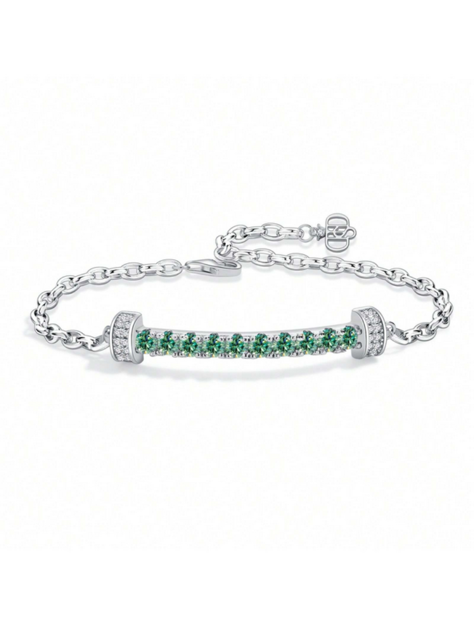 S925 Silver Moissanite Bracelet | Smile Design Luxury