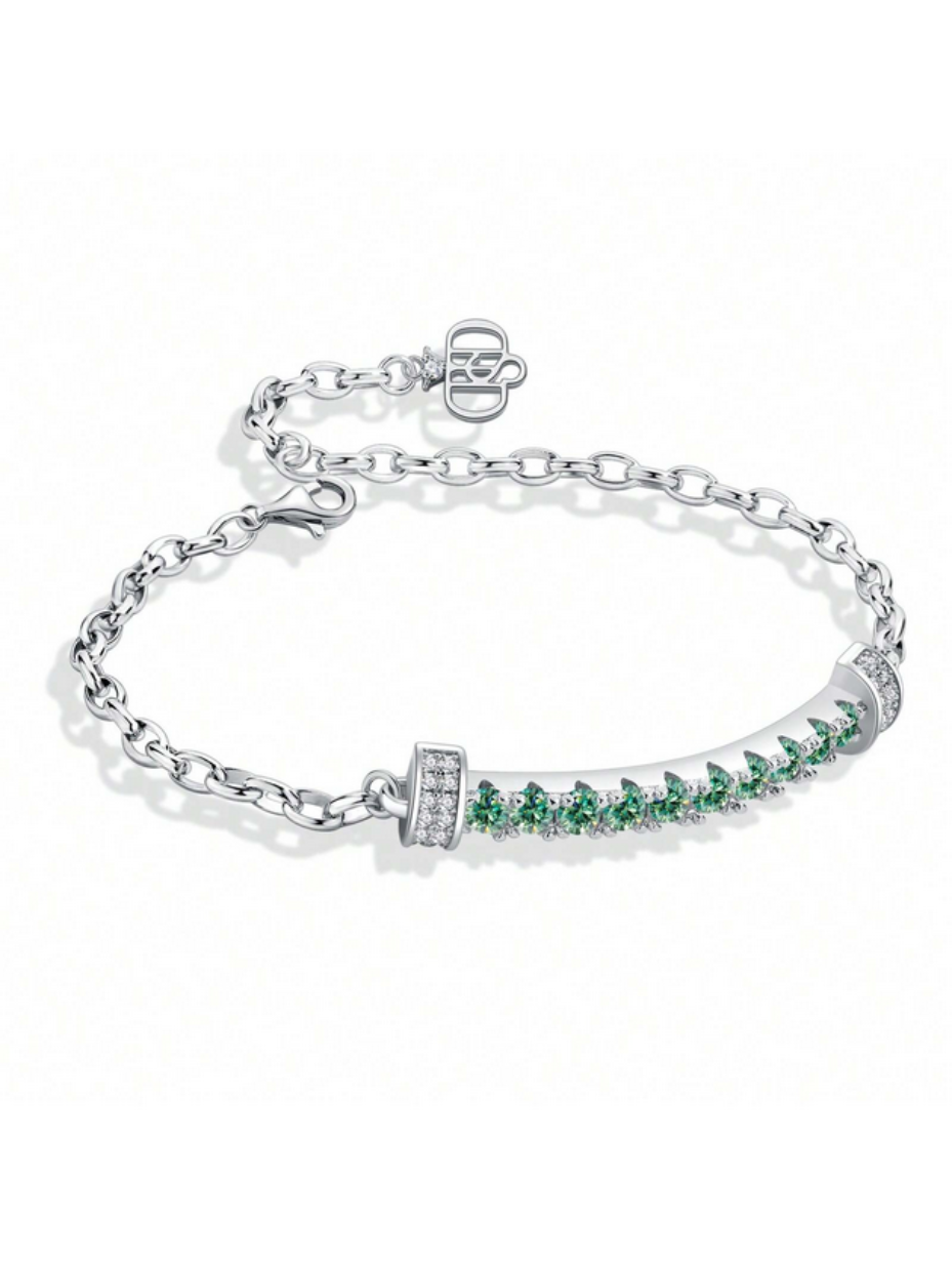 S925 Silver Moissanite Bracelet | Smile Design Luxury