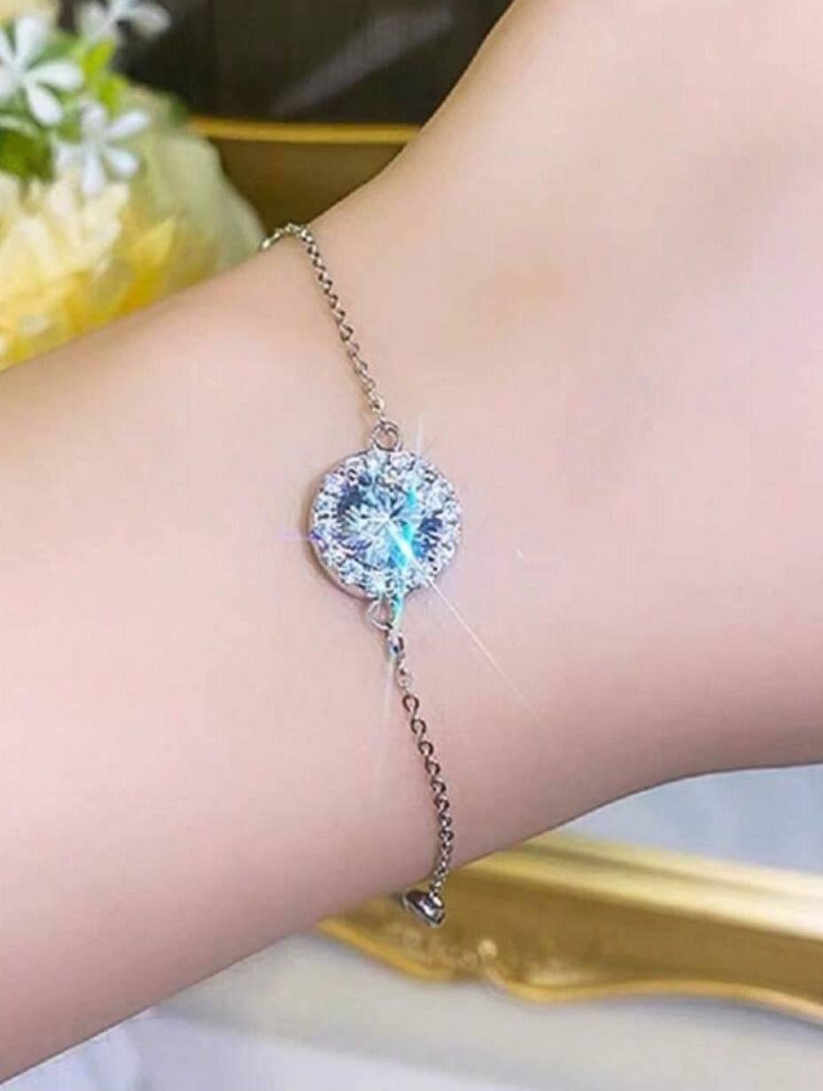 Simple S925 Moissanite Bracelet | Elegance