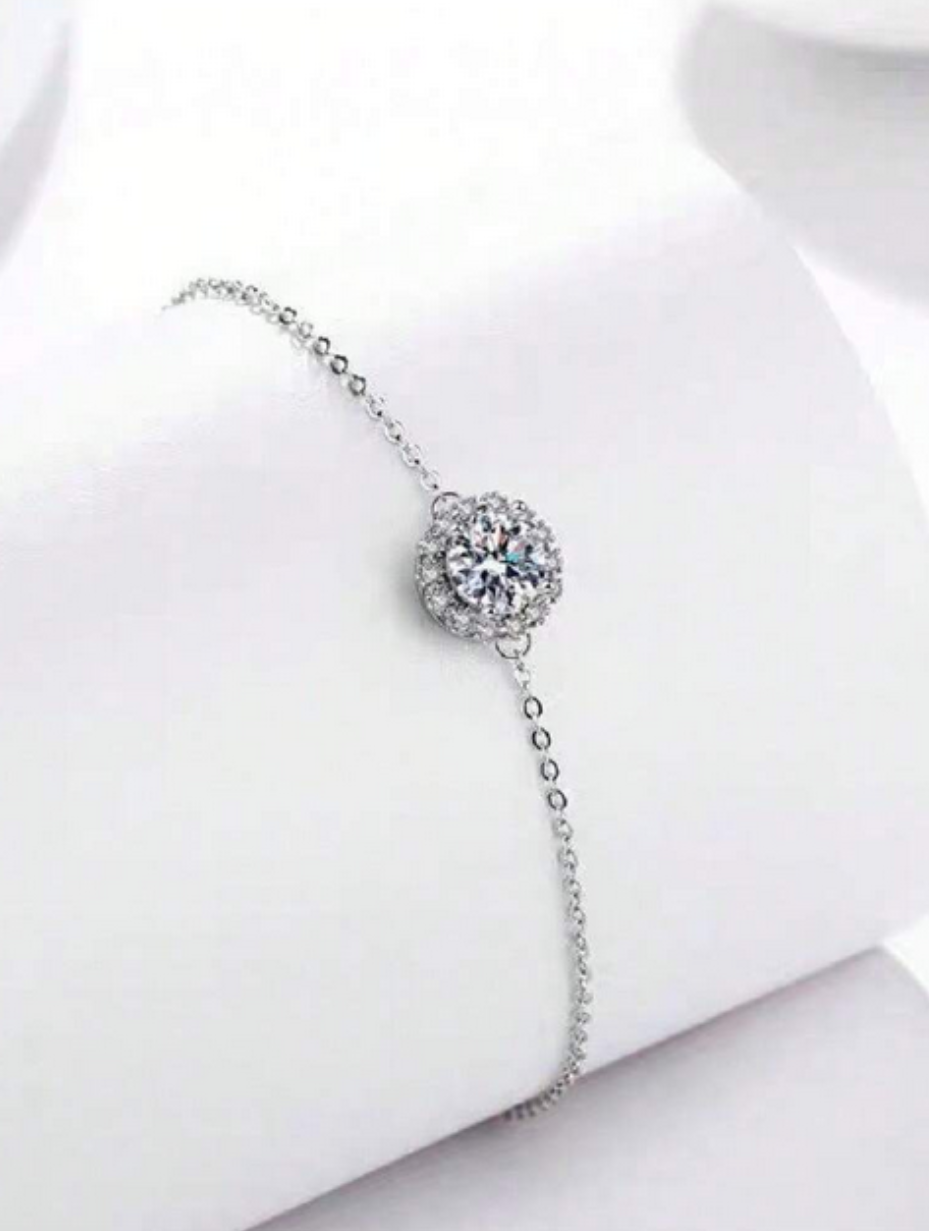 Simple S925 Moissanite Bracelet | Elegance