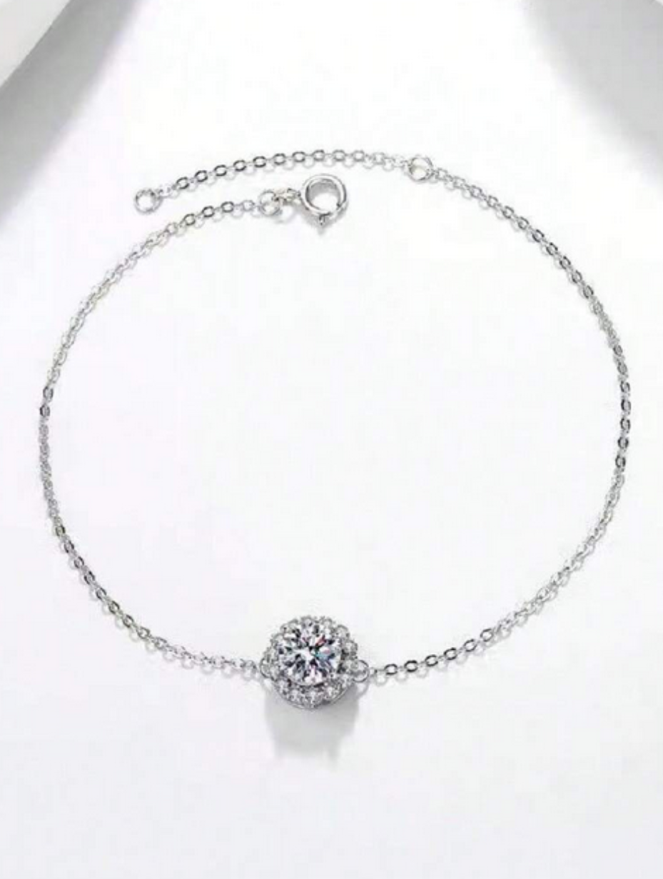 Simple S925 Moissanite Bracelet | Elegance
