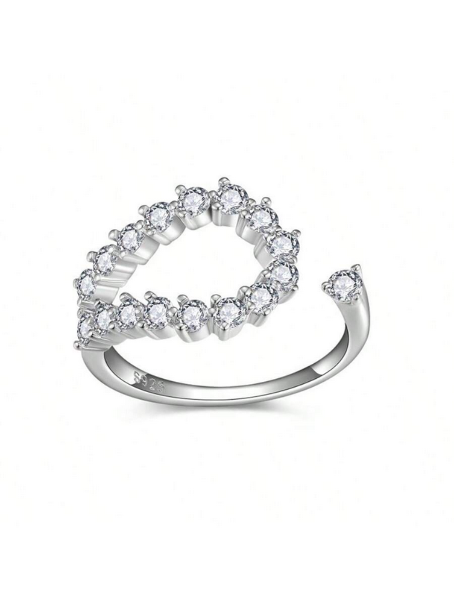 925 Silver Moissanite Ring | GRA Certified