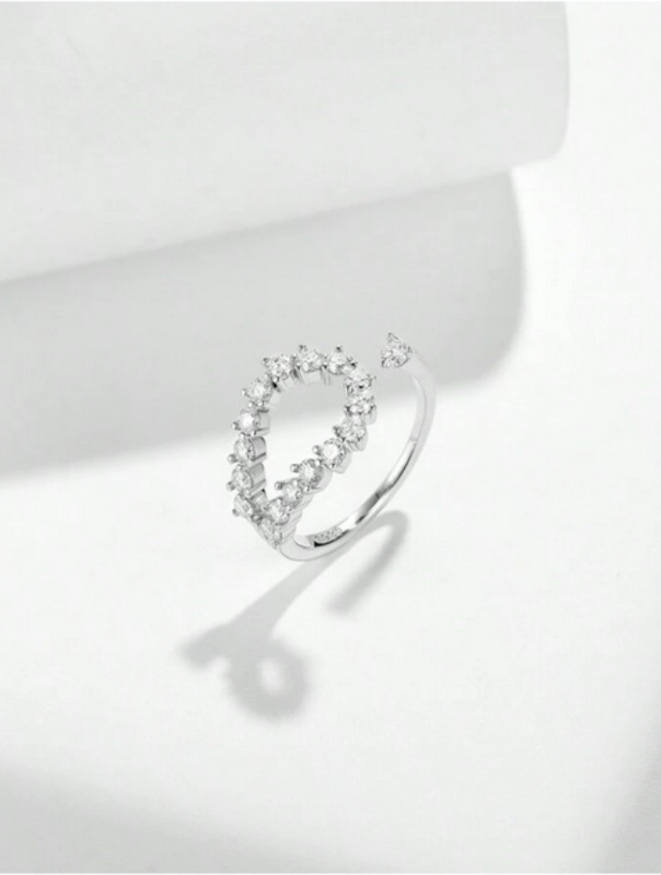 925 Silver Moissanite Ring | GRA Certified