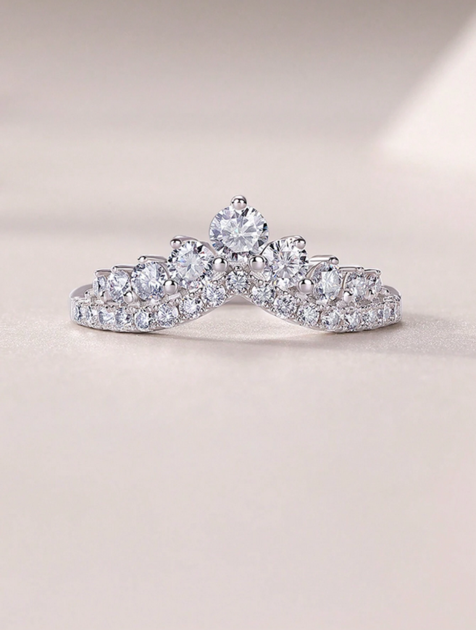 Moissanit-Ring | Sterling Sølv-Udstråling
