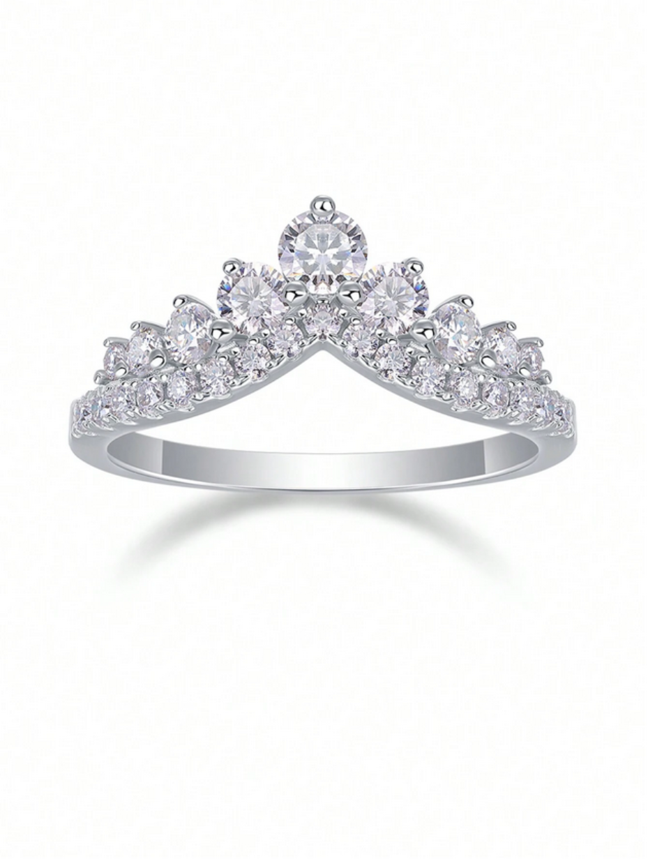 Moissanit-Ring | Sterling Sølv-Udstråling