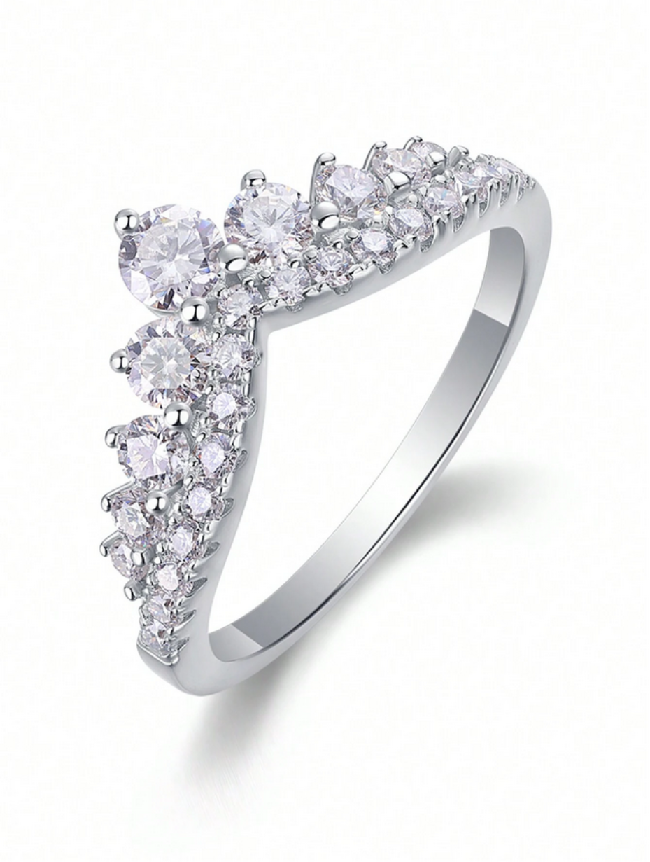 Moissanit-Ring | Sterling Sølv-Udstråling