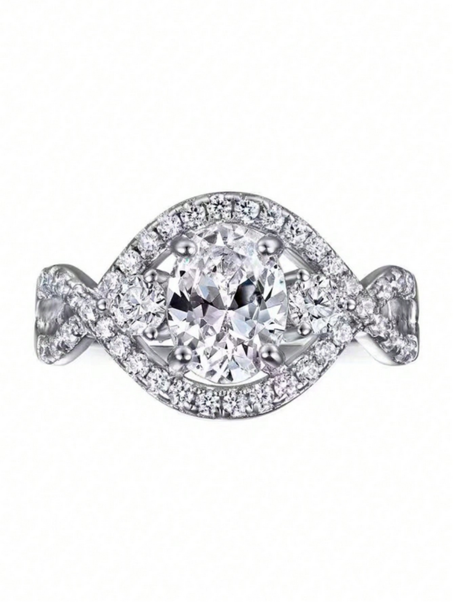 Oval Moissanit Ring | Blomstertwist Design