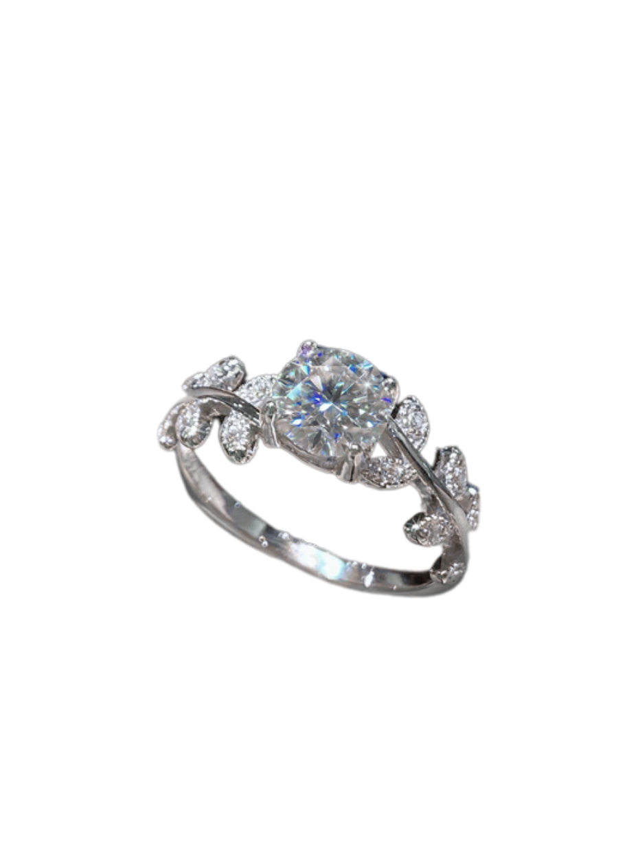 Laurel Branch Ring | Moissanite