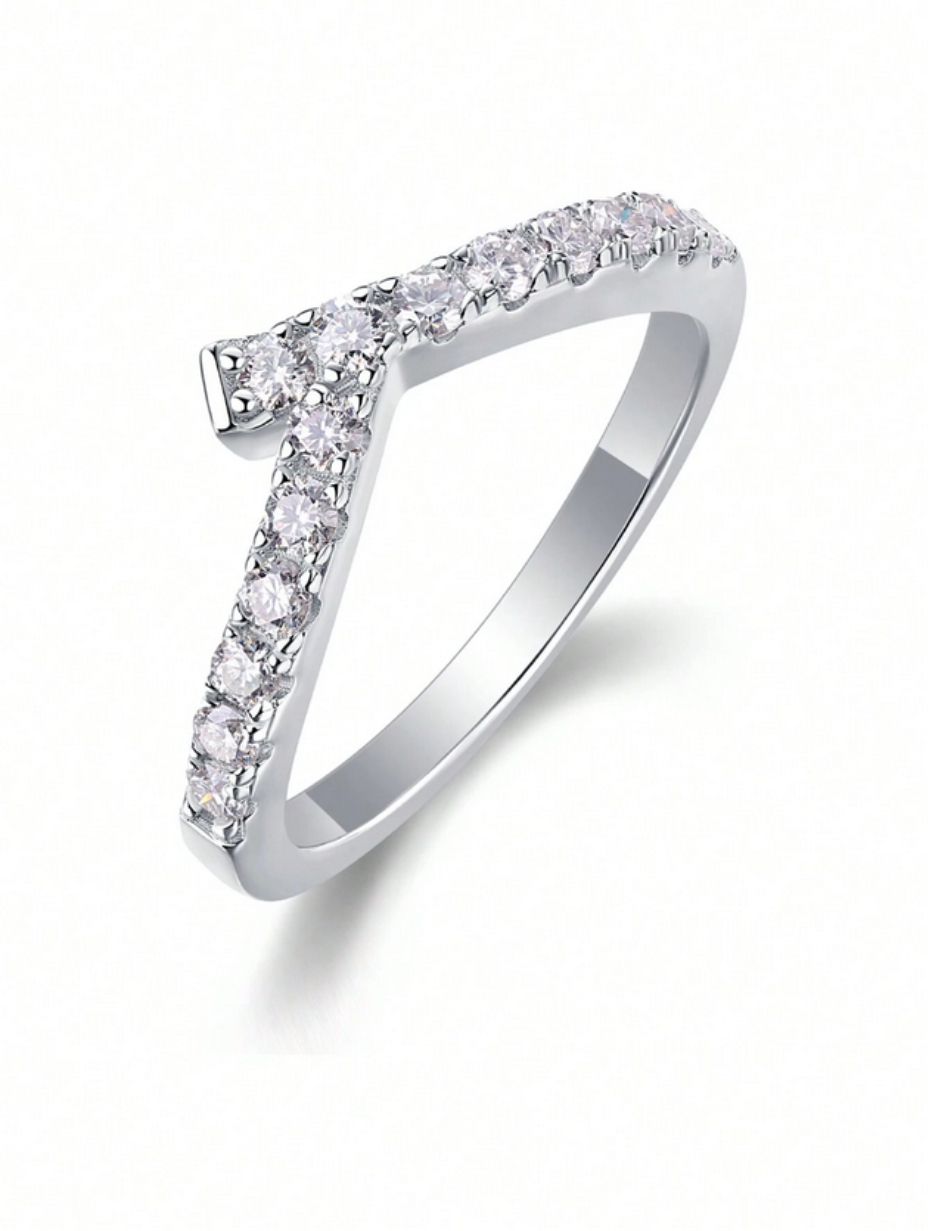 Sterling Moissanit Ring | Elegante Sølvsmykker